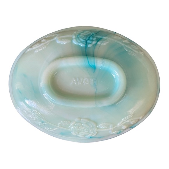 Vintage 1970 Avon Jadeite Milk Glass 4 piece bath set. Collectors item - Picture 7 of 9